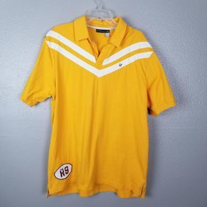 Rocawear Yellow Embellished Polo XL